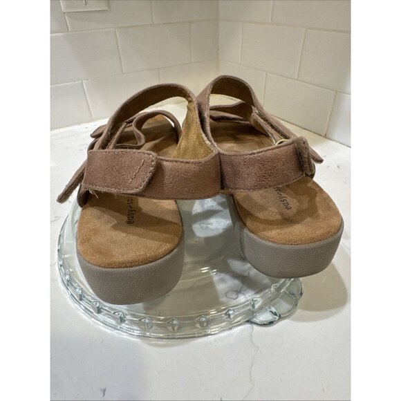 Easy Spirit Kailynne Strappy Sandal Women's Sz 10M Brown Suede Hook & Loop - Picture 5 of 14